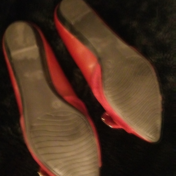 Pes'aro Burgundy/suede flat pumps - Picture 2 of 4